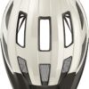 ABUS Macator MIPS fietshelm met vizier, parelwit