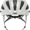 ABUS Macator MIPS fietshelm met vizier, parelwit
