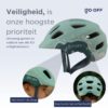 GO-OFF FIRST Kinderfietshelm XS - 14 ventilatieopeningen