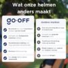 GO-OFF FIRST Kinderfietshelm XS - 14 ventilatieopeningen