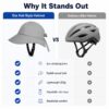 Pinnacle Living Trendy Fietshelm Dames — Brede zonneklep