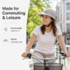 Pinnacle Living Trendy Fietshelm Dames — Brede zonneklep