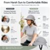Pinnacle Living Trendy Fietshelm Dames — Brede zonneklep