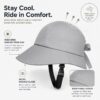 Pinnacle Living Trendy Fietshelm Dames — Brede zonneklep
