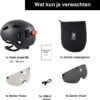 NO-EFFORT Volwassenen Fietshelm M — LED & Vizier