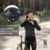 NO-EFFORT Volwassenen Fietshelm M — LED & Vizier