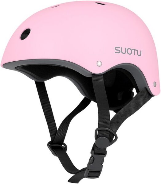 Suotu Verstelbare Kinderhelm Roze Maat S