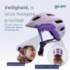 GO-OFF FIRST Kinderhelm, verstelbaar, Lila (S)