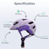 GO-OFF FIRST Kinderhelm XS Lila - Verstelbaar 230 g