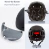 GOOFF Pilot 3-in-1 Snorfietshelm LED Fluorgeel NTA8776