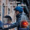 GOOFF Pilot 3-in-1 Snorfietshelm LED Fluorgeel NTA8776
