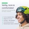 GOOFF Pilot 3-in-1 Snorfietshelm LED Fluorgeel NTA8776