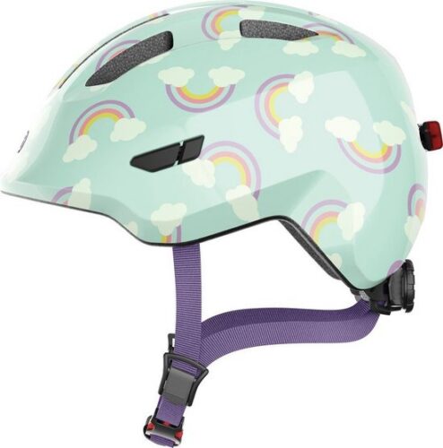ABUS Smiley 3.0 M LED kinderhelm blauw