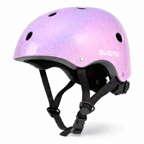 Suotu Kinderhelm S 50-55 cm – Paars, 11 ventilatieopeningen