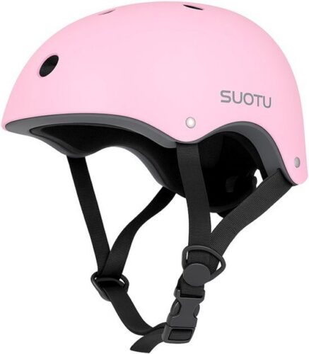 Suotu Verstelbare Kinderhelm M 55-57 cm Roze